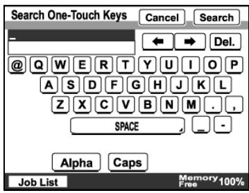 KONICA BIZHUB 362 - Searching for a one-touch recipient - 2