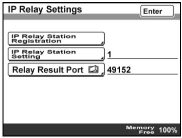 KONICA BIZHUB 362 - Specifying the relay result port - 2