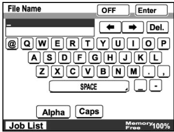 KONICA BIZHUB 362 - Specifying the file name - 2