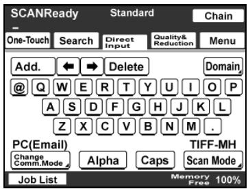 KONICA BIZHUB 362 - To enter an address - 2