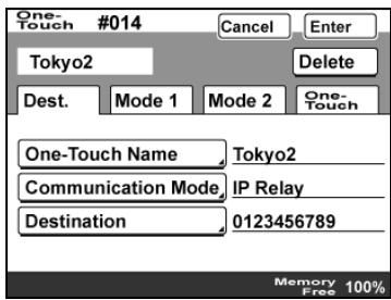 KONICA BIZHUB 362 - Changing/deleting a one-touch dial button - 2