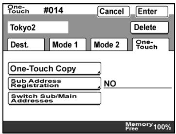 KONICA BIZHUB 362 - Registering/editing/deleting the secondary recipient - 1