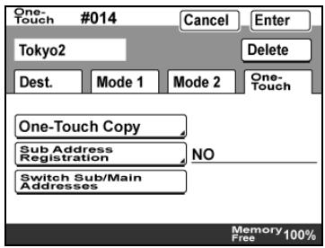 KONICA BIZHUB 362 - Copying a one-touch dial button - 1