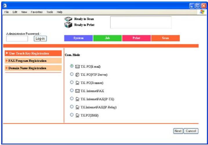 KONICA BIZHUB 362 - To regist a secondary recipient - 1