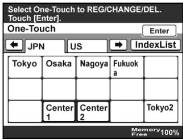 KONICA BIZHUB 362 - Changing/deleting a one-touch dial button - 1