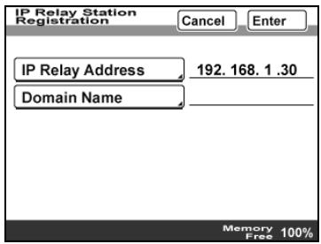 KONICA BIZHUB 362 - To register an IP relay station - 7