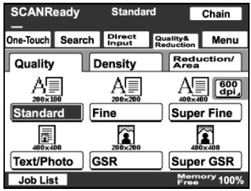 KONICA BIZHUB 362 - To select an Quality setting - 2