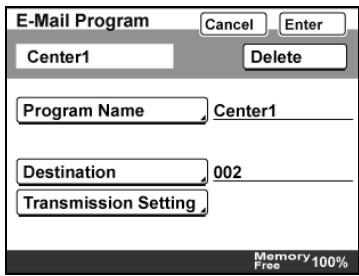 KONICA BIZHUB 362 - To register a mail program - 10