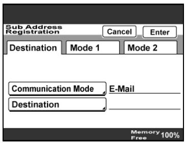 KONICA BIZHUB 362 - Registering/editing/deleting the secondary recipient - 2
