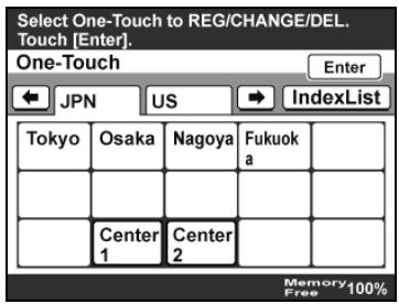 KONICA BIZHUB 362 - To program a one-touch dial button - 5