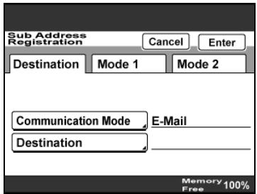 KONICA BIZHUB 362 - Registering/editing/deleting the secondary recipient - 2