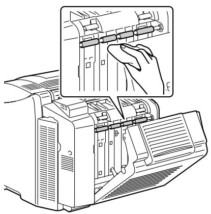 KONICA BIZHUB C10P - Cleaning the Duplex Option Feed Rollers - 2