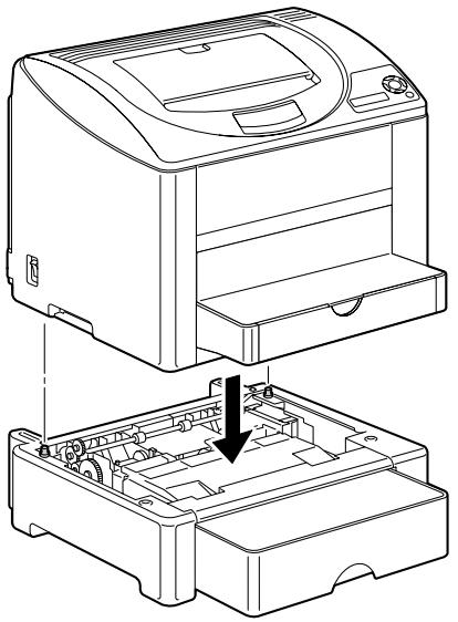 KONICA BIZHUB C10P - Cleaning the Media Feed Rollers for Tray 2 - 3