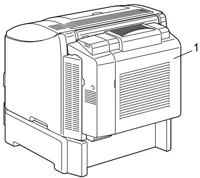 KONICA BIZHUB C10P - Rear View with Options - 1