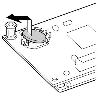 KONICA BIZHUB C10P - Remove the backup battery from the back of the hard disk. - 1