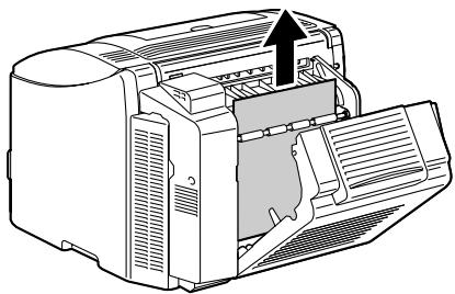 KONICA BIZHUB C10P - Carefully pull out the misfed media. - 2