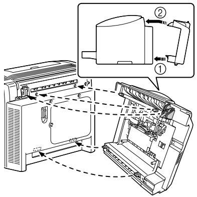 KONICA BIZHUB C10P - Installing the Duplex Option - 5