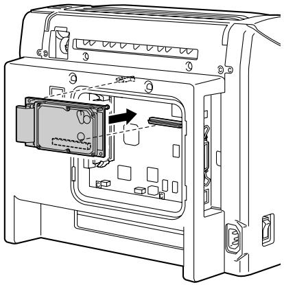 KONICA BIZHUB C10P - Remove the plastic strip between the battery and the disk controller board. Attach the spacer to the disk controller board. - 2