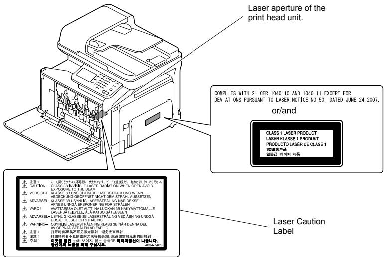 KONICA BIZHUB C35 - - Laser Safety - 1