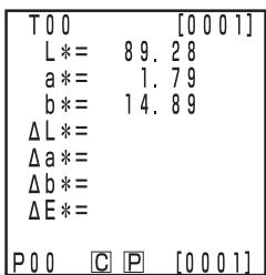 KONICA CR-400 - Press the Measure/Enter key Measure Enter - 1