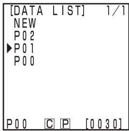 KONICA CR-400 - Select a page using key. - 1