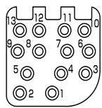 KONICA CR-400 - - RS-232C connection cable pin number/signal connection diagram - 1