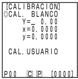 KONICA CR-400 - Pulse la tecla Calibration Calibrate misionas se muestra la pantalla de medicaciones. 1 - 1