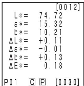 KONICA CR-400 - Press the Measure/Enter key Measure Enter - 1