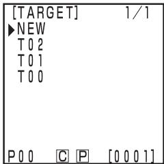 KONICA CR-400 - Select "EDIT" using the key and press the Measure/Enter key. - 2