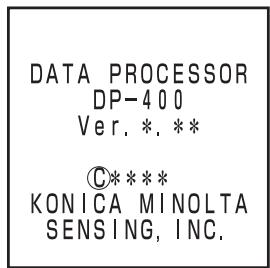KONICA CR-400 - Press the Enter key Measure Enter - 1