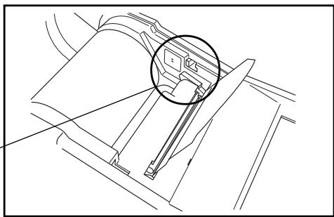 KONICA CR-410 - Move the paper lock lever to CLOSE. - 2