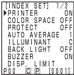 KONICA CR-410 - Select the item to set using the key. - 1