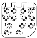 KONICA CR-410 - - Número de contactos/diagrama de conexiones del cable RS-232C - 1