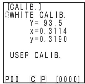 KONICA CR-410 - Press the Calibration key Calibrate while in the measurement screen. - 2