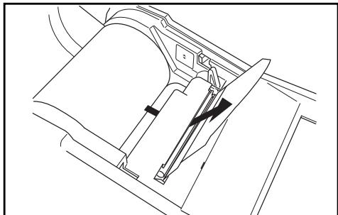 KONICA CR-410 - Insert the edge of roll paper into the slot as shown in the figure. - 2