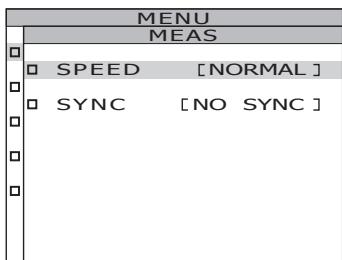 KONICA CS-2000 - Press either  or  key to select [MEAS] and then press ENTER key. - 1