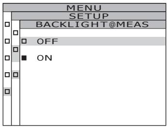KONICA CS-2000 - Press either  or  key to select [ON] or [OFF]. - 1