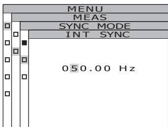 KONICA CS-2000 - 4-a-3. Press either or key to move the cursor. - 1