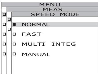 KONICA CS-2000 - Press either  or  key to select [MEAS] and then press ENTER key. - 2