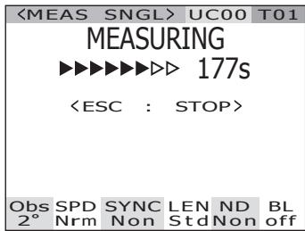 KONICA CS-2000 - Press the measurement button. - 4