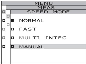 KONICA CS-2000 - 4-b-1. MANUAL setting: Select [MANUAL] and press ENTER key. - 1