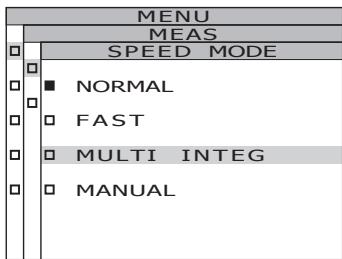 KONICA CS-2000 - Press either  or  key to select [MEAS] and then press ENTER key. - 3
