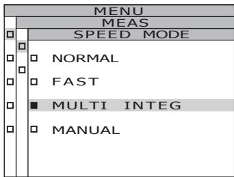 KONICA CS-2000 - Press either  or  key to select [MEAS] and then press ENTER key. - 6