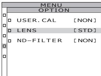 KONICA CS-2000 - Press either  or  key to select [OPTION] and then press ENTER key. - 2