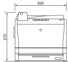 KONICA DRYPRO 832 - Dimensions extérieures - 3