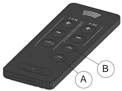 MCZ KAIKA AIR - Marche/arrêt à partir du tableau de commandes ou de la télécommande (si elle a été achetée) - 1