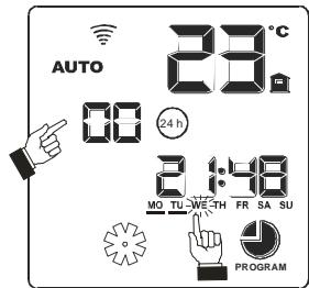 MCZ MUSA COMFORT AIR - Début de la programmation : LUNDI - 1