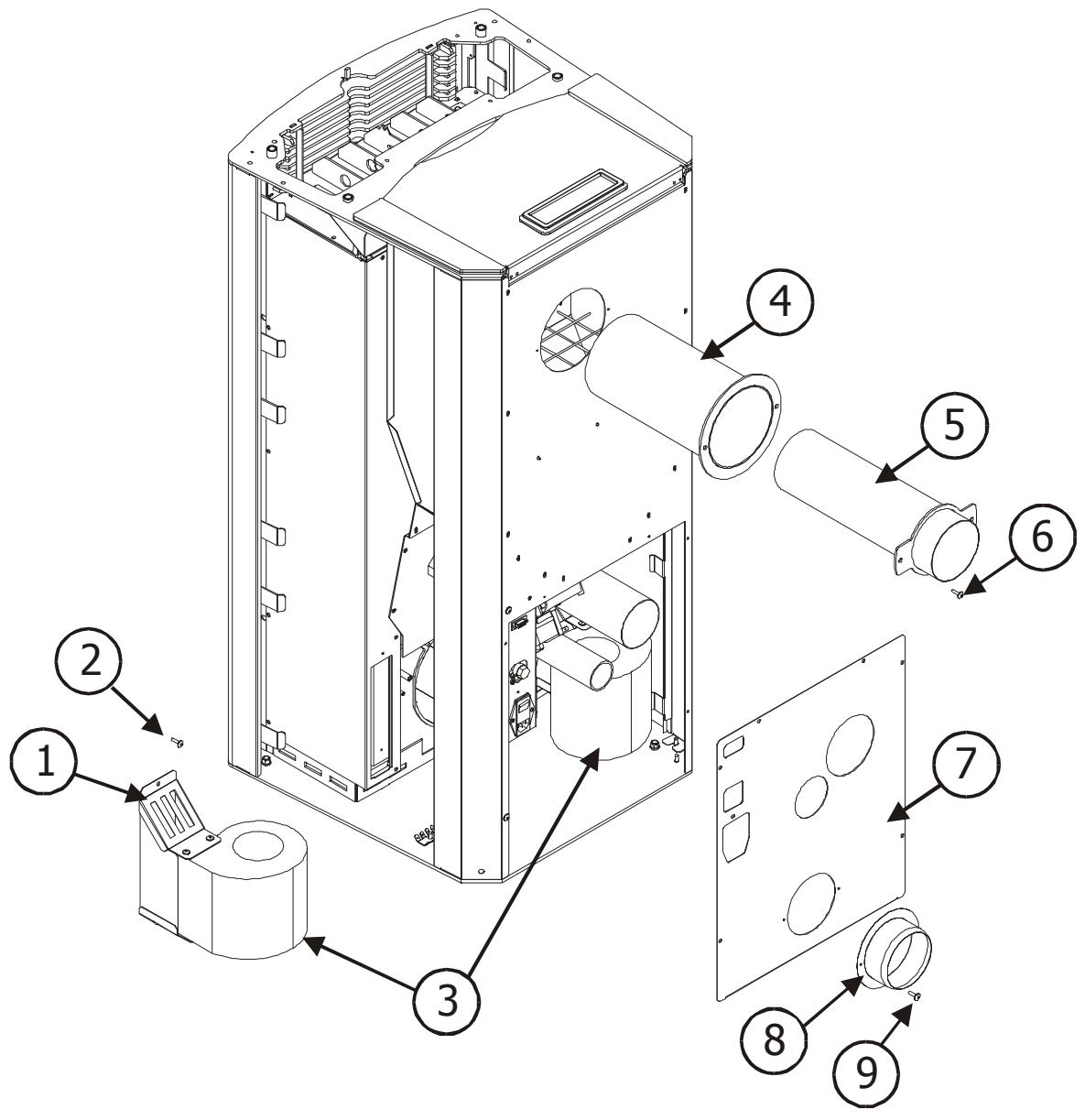 MCZ NOVA AIR - Groupe échangeur air chaud POLAR et NOVA Modèle MULTIAIR - 1