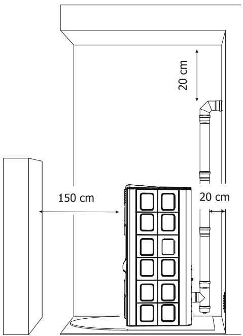 MCZ NOVA AIR - EMPLACEMENT POUR L'INSTALLATION - 4