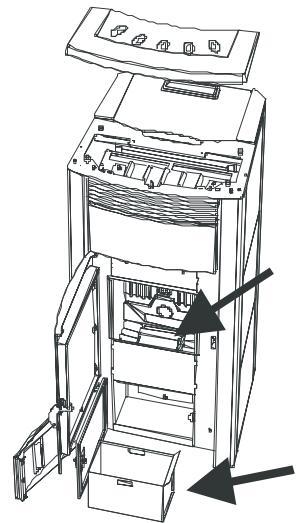 MCZ NOVA HYDRO - Nettoyage de la vitre - 1